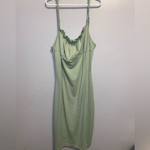 Shein green body-con dress